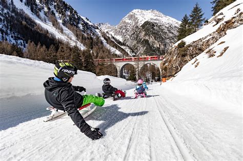 Schlitteln in Bergün & Preda 